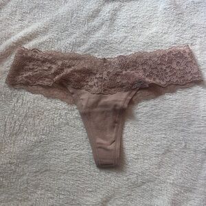 Victoria's Secret Lace-Trim Thong Panty